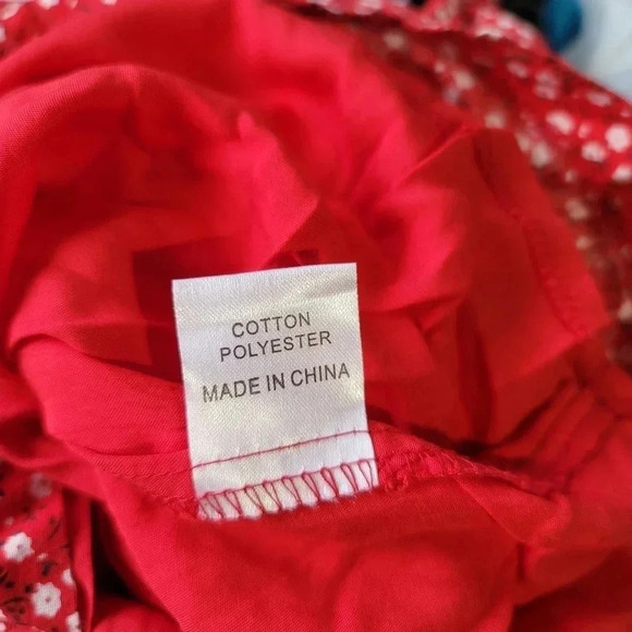 Morning Mist Women Floral Print Off The Shoulder Lined Button-Down Mini Dress S - Picture 8 of 12